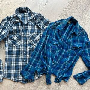 2 Boho flannel shirts
Perfect condition
Vintage
Guess